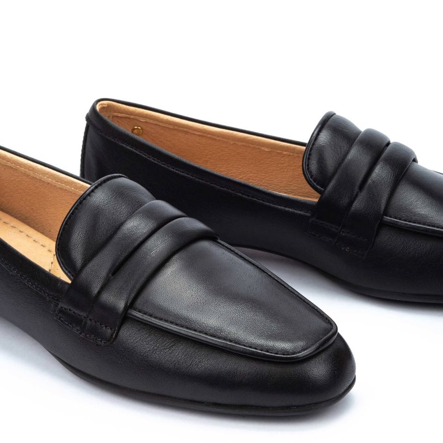 Women's Pikolinos ALMERIA Loafers Black | NZ E7Q89A3